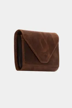 کیف پول کاغذی محفظه ای سکه 3639100% اصل شتری جا کارتی چرم برند Grande کد 1652756587