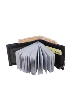 کیف پول شفاف داخل لاستیک &amp; جا کارتی قفل دار چرم اصل برند MKM MAN کد 1652756620