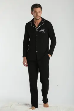 لباس راحتی مشکی مردانه برند Moda Clubu کد 1652719076