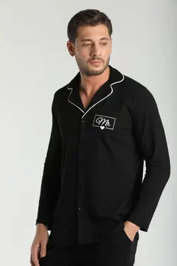 لباس راحتی مشکی مردانه برند Moda Clubu کد 1652719076