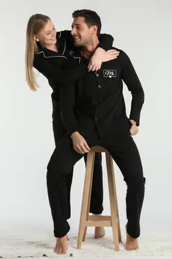 لباس راحتی مشکی مردانه برند Moda Clubu کد 1652719076