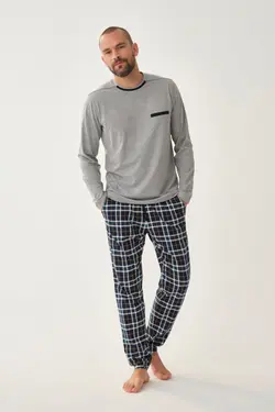 لباس راحتی آستین بلند ملانژ طوسی برند Dagi کد 1652752829