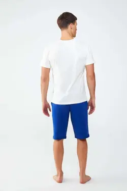 ست شلوارک تیشرت چاپی یقه گرد برند US Polo Assn کد 1652752815