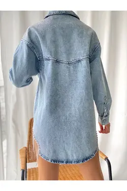 کت گشاد زنجیردار نگین دار برند efstyle کد 1652925943