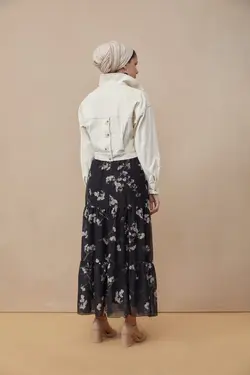 کت مخملی کوتاه بژ زنانه برند SAQA Prive کد 1652925922