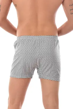 لباس زیر پنبه ای طرح‎دار 3عدد طوسی مردانه برند Seher کد 1652914175