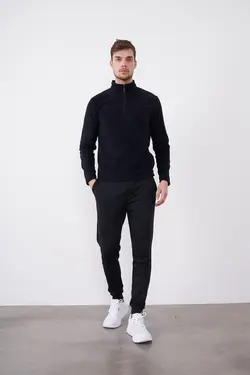 شلوار راحتی جیب دار 3نخ مشکی مردانه برند Çetinkaya کد 1652878403