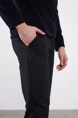شلوار راحتی جیب دار 3نخ مشکی مردانه برند Çetinkaya کد 1652878401