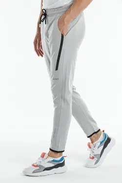 شلوار راحتی پارچه چاپی طوسی نوعی برند Man’s Line کد 1652878391