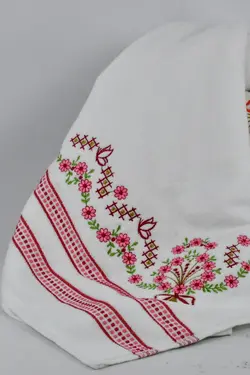 حوله دست و صورت قلاب دوزی شده 90مخملی طرح 100پنبه برند Şelale کد 1652865489