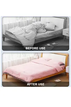 تنظیم کننده رو تختی کاوردار ملحفه کاور تثبیت لحاف 4عدد صورتی قارچ بالشت برند MİMOZA PARK کد 1652833528