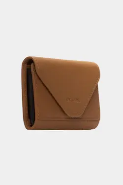 کیف پول کاغذی محفظه ای سکه 3639100% اصل شتری جا کارتی چرم برند Grande کد 1652832072