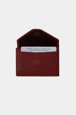 کیف پول کاغذی محفظه ای سکه 3639100% اصل زرشکی جا کارتی چرم برند Grande کد 1652832083