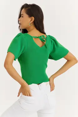 بلوز بافتنی سبز زنانه برند Cool &amp; Sexy کد 1651157838