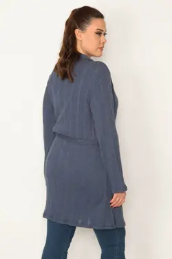 بافتنی راه‎راه کمربند دار زنانه برند Şans کد 1651101488