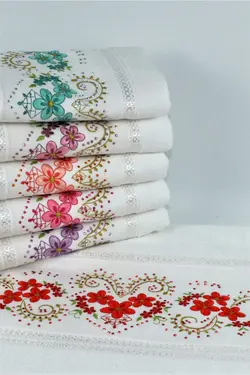 قلاب دوزی شده نگین دار 100پنبه برند Şelale کد 1653083772