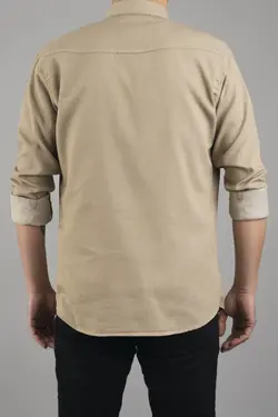 پیراهن جین اسلیم فیت بژ مردانه برند YXC Trend Maker کد 1653079359