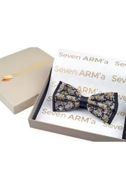 پاپیون ابریشم رنگ مشکی مردانه برند SEVEN ARMA کد 1653077286