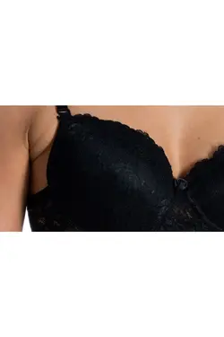 سوتین پشتیبانی توری مشکی برند Valensa کد 1653080435