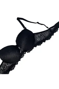 سوتین پشتیبانی توری مشکی برند Valensa کد 1653080435