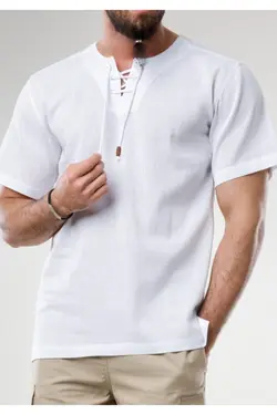 پیراهن سفید مردانه برند SHOLEN کد 1653079362