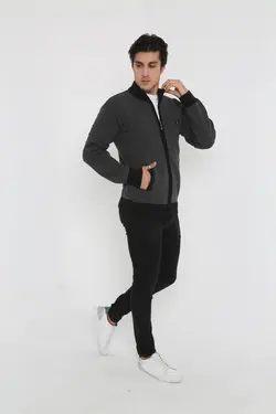 کاپشن بافتنی سایز بزرگ زیپدار برند KMKkombin کد 1656436089