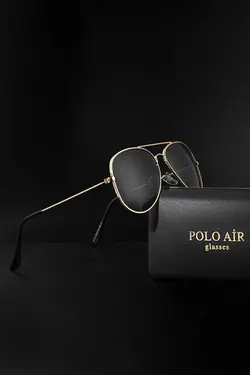 عینک پلاریزه قطره ای مشکی مردانه برند polo air کد 1656504330