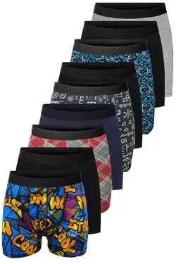 لباس زیر بسته ساده پنبه ای طرح‎دار مردانه برند DeeAn کد 1658071058