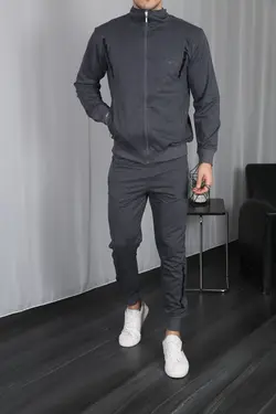 ست لباس راحتی دودی زیپدار مردانه برند 3MODA کد 1659379739