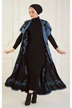 ست بافتنی پیراهن جلیقه پارچه دوتایی برند şems fashion کد 1659869124