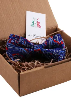 پاپیون ابریشم پلیسه دار طرح چند رنگ برند La Pescara کد 1660350981