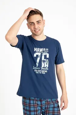 لباس راحتی آستین کوتاه چاپی مردانه برند TAMPAP کد 1661159374