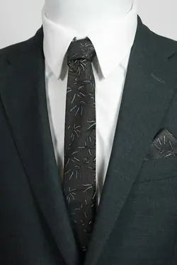 کراوات ست دستمال طرح‎دار مشکی 5.5cm برند Kravatistan کد 1661830700