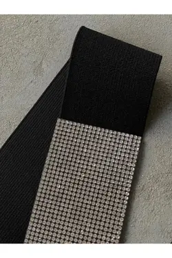 کرست کمربند دار کریستال کشی نگین برند MARQUE SOSYETHEPAZARI کد 1662422233