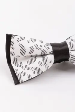 پاپیون طراحی ویژه جاکاردار سفید مشکی برند Bellamy کد 1662633973