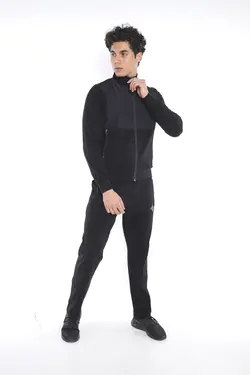 ست لباس راحتی اسپرت متناسب 4فصل یقه ایستاده مشکی مردانه برند Escetic کد 1662614112