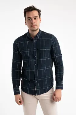 پیراهن با کیفیت چهارخانه 670000 مردانه برند F&amp;K Örme کد 1662856458