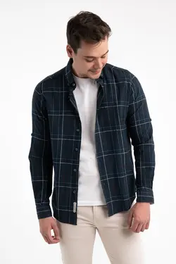 پیراهن با کیفیت چهارخانه 670000 مردانه برند F&amp;K Örme کد 1662856458