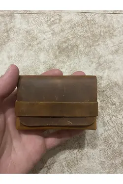 جا کارتی دست ساز دستی چرم اصل برند Leather کد 1662902169