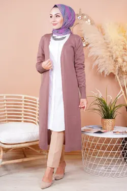 بافتنی فصلی بلند رنگ گل رز زنانه برند FY Giyim کد 1663052054
