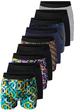 لباس زیر بسته ساده پنبه ای طرح‎دار مردانه برند DeeAn کد 1663592054