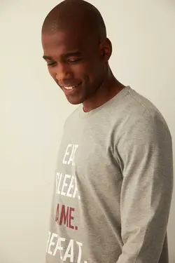 پیژامه ست خاکستری ملانژ برند Penti کد 1663696037