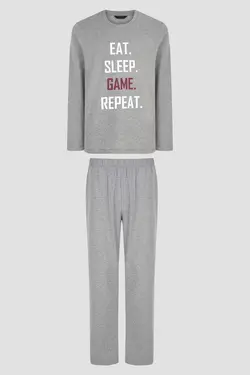 پیژامه ست خاکستری ملانژ برند Penti کد 1663696037