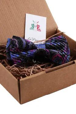 پاپیون ابریشم پلیسه دار طرح چند رنگ برند La Pescara کد 1663777931