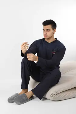 لباس راحتی جاکاردار 100پنبه ای مردانه برند Rimoli کد 1663821127