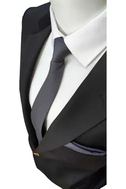 کراوات بافته شده طرحدار طوسی خاکستری آنتراسیت برند Elegante Cravatte کد 1665306040