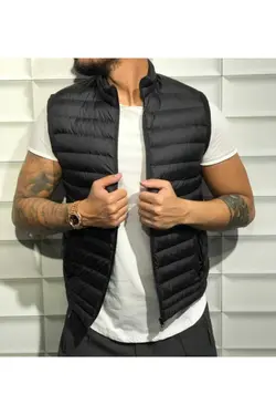 جلیقه اسپرت پفدار اسلیم فیت مردانه برند MY STORE DENİM کد 1665285606