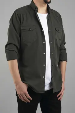 پیراهن جین اسلیم فیت یشمی مردانه برند YXC Trend Maker کد 1665245883