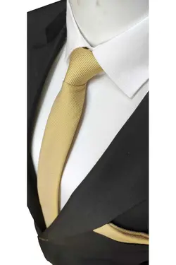 کراوات بافته شده دستمال طرحدار زرد برند Elegante Cravatte کد 1665685565
