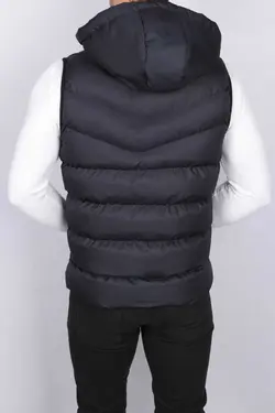 جلیقه کلاهدار پفدار سرمه ای کورتیس برند MRD SPORT کد 1665842109
